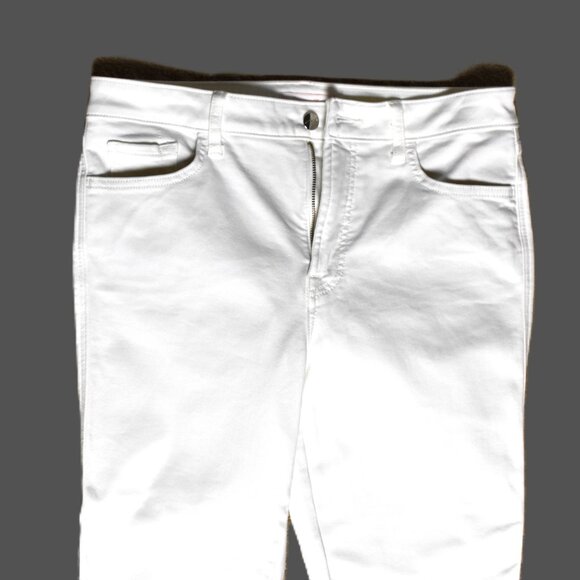 JEN 7 Jeans Stretch 8 White 5 Pockets Zip Front Machine Wash BIN4 - Picture 3 of 4
